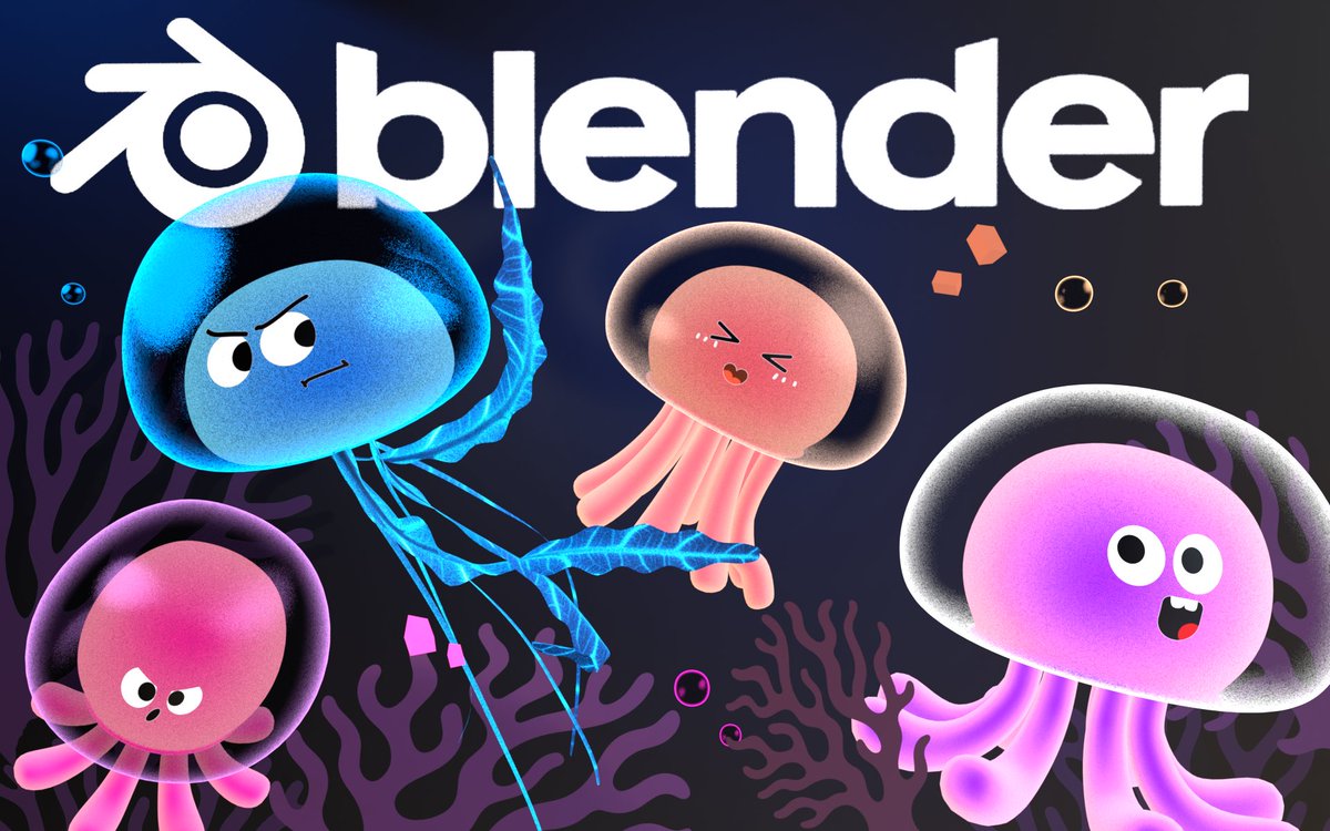 kurtips's tweet image. 新教程《Blender新手向三渲二水母动画教程》今天开始往油管上传，一共8节课程，争取下周日前上传完毕，youtube.com/watch?v=BIpzMA…