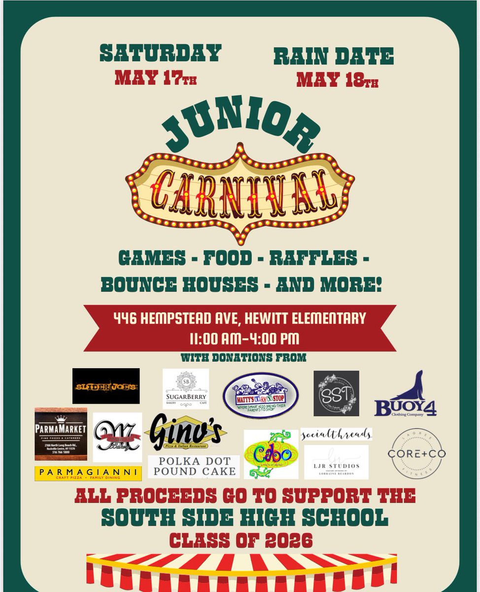 Patrick Walsh, Ed.D. (@pat_walshedu) on Twitter photo See you tomorrow at the SSHS Junior Carnival! All proceeds go to support the Class of 2026! 🎡 🍭 🍿 We hope to see you there! <a href="/RVCSchools/">Rockville Centre School District</a> See you tomorrow at the SSHS Junior Carnival! All proceeds go to support the Class of 2026! 🎡 🍭 🍿 We hope to see you there! <a href="/RVCSchools/">Rockville Centre School District</a>