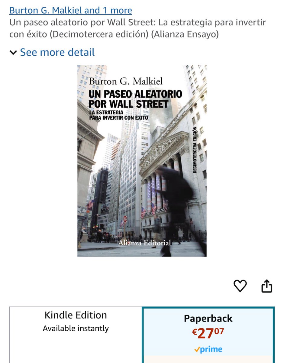 cartera_mono's tweet image. 🟢🚨 El 1 de Junio sorteó este libro 📕 valorado en 27.07 euros 💶 

👉 Un Paseo Aleatorio por Wall Street 

De #Malkiel donde explica cómo funciona la @cartera_mono 

El libro se envía por Amazon 

Para participar en el sorteo, dar Like ❤️ , hacer un Retweet 🔁 y responder el…