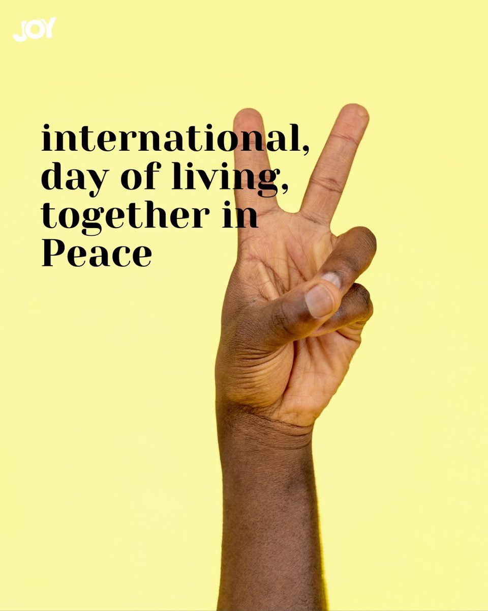 International day of living together in peace

Today we celebrate our shared commitment to harmony and understanding! Let's embrace our differences and foster peace in our communities. Together, we can make a difference. ✌️🌍💖

#LivingTogetherInPeace #Harmony #WorldPeace