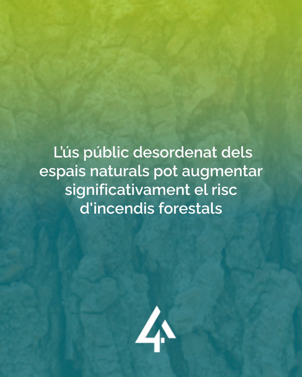 Fundació Emys (@fundacioemys) on Twitter photo 🔥🌲Sabíeu que l'ús públic desordenat dels espais naturals pot augmentar el risc d'incendis forestals?
En zones molt visitades, la pressió humana incrementa la probabilitat de grans incendis.
Finança <a href="/FBiodiversidad/">Fundación Biodiversidad</a> #ProyectosPRTR #PlanDeRecuperación #NextGenerationEU #Flow4Bio 🔥🌲Sabíeu que l'ús públic desordenat dels espais naturals pot augmentar el risc d'incendis forestals?
En zones molt visitades, la pressió humana incrementa la probabilitat de grans incendis.
Finança <a href="/FBiodiversidad/">Fundación Biodiversidad</a> #ProyectosPRTR #PlanDeRecuperación #NextGenerationEU #Flow4Bio