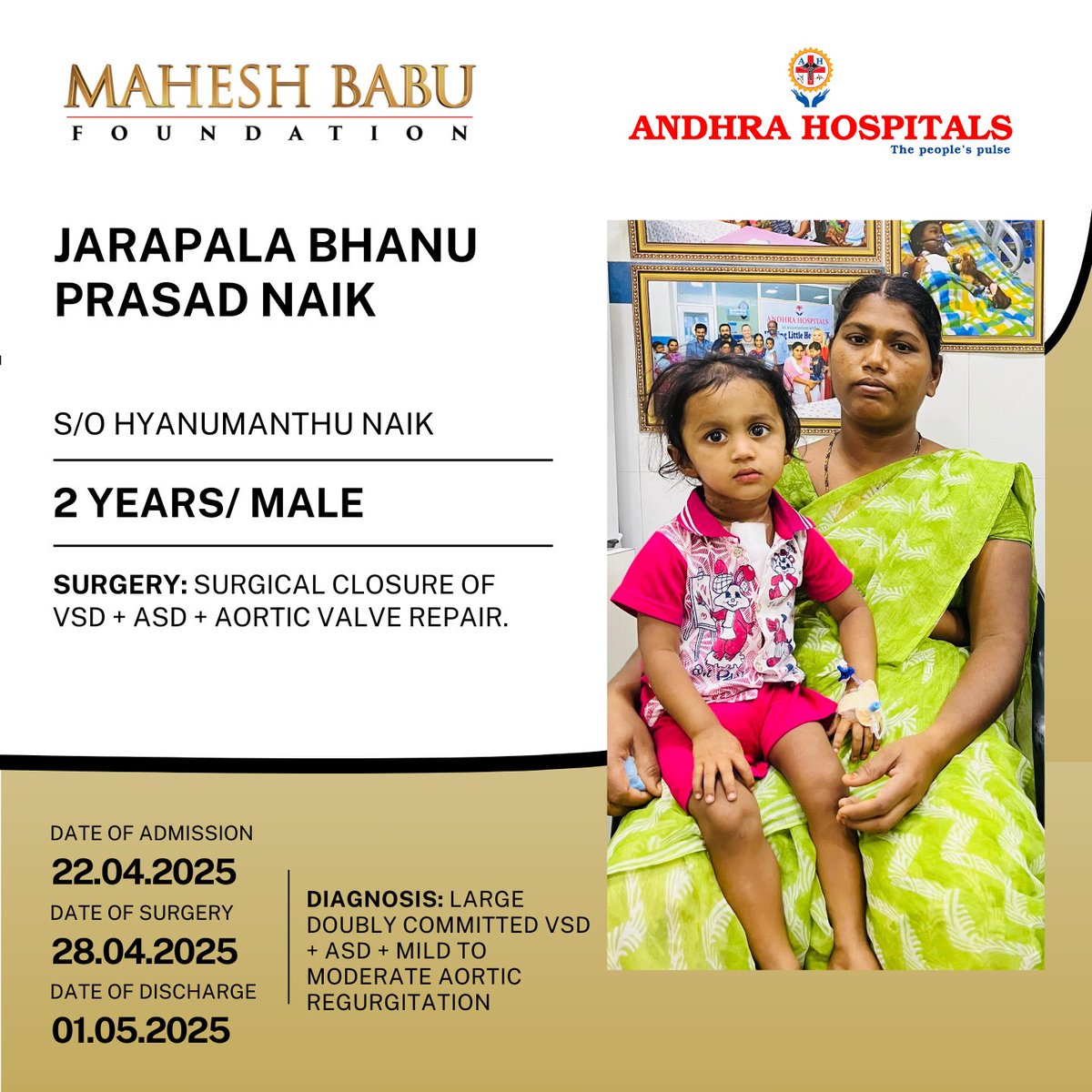 👶Three brave little hearts, three successful surgeries! 💓. They underwent life-saving heart surgeries for complex conditions. All are now discharged and doing well. 🌈🩺
Every heartbeat counts, and every child deserves a chance to thrive.💖
<a href="/andhrahospital1/">Andhra Hospitals</a>  #MBForSavingHearts