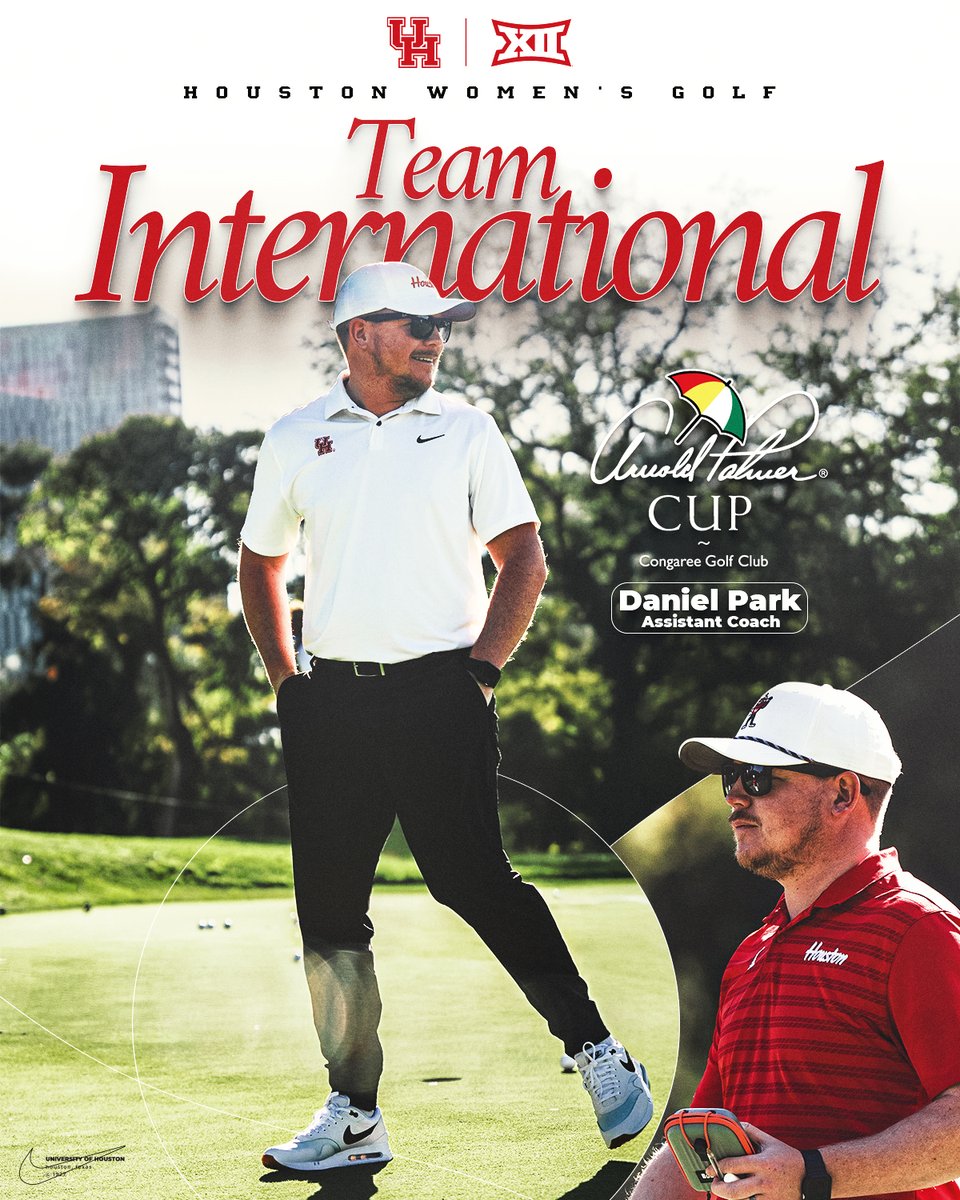 Houston Women's Golf ⛳ 🐾 (@uhcougarwgolf) on Twitter photo CONGRATS to Associate Head Coach Daniel Park <a href="/coachdpark/">Daniel Park</a>
He will be an assistant coach with Team International at next month's <a href="/ArnoldPalmerCup/">Arnold Palmer Cup</a> in South Carolina
#GoCoogs 🐾
🔗 – bit.ly/3GYhk6Q CONGRATS to Associate Head Coach Daniel Park <a href="/coachdpark/">Daniel Park</a>
He will be an assistant coach with Team International at next month's <a href="/ArnoldPalmerCup/">Arnold Palmer Cup</a> in South Carolina
#GoCoogs 🐾
🔗 – bit.ly/3GYhk6Q