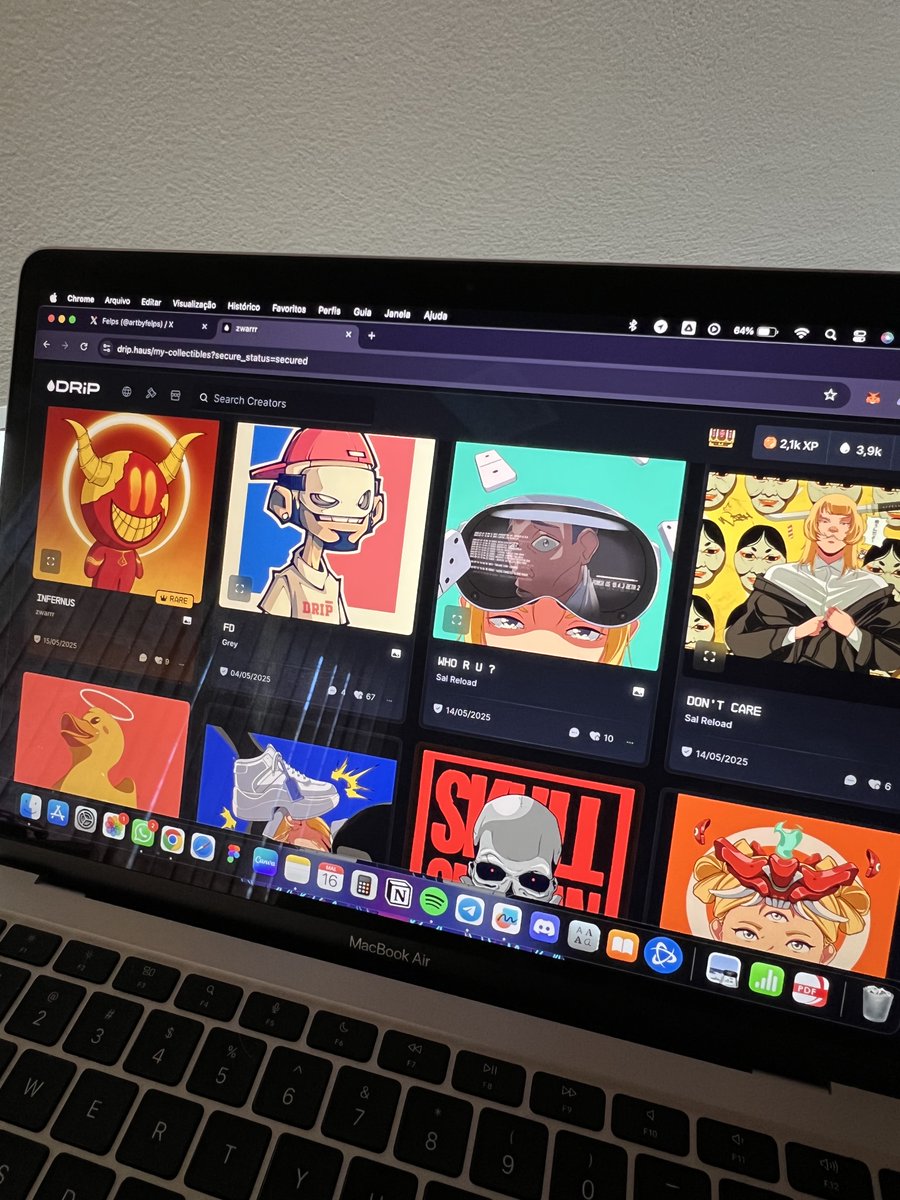 GM frens ✌🏼
Collecting art on <a href="/drip_haus/">DRiP 💧</a> is so addictive!!
Should I be worried? 🤔