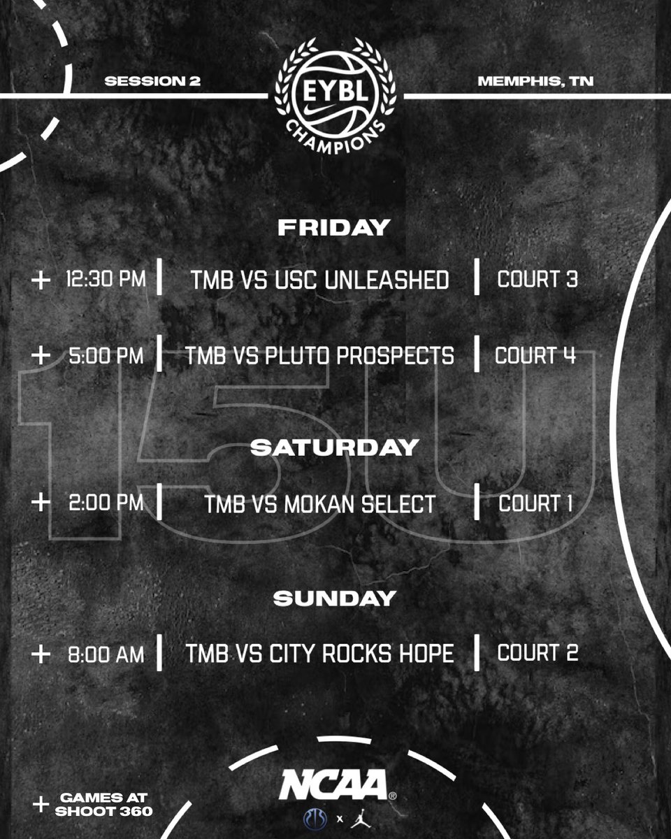 NIKE SESSION TWO : MEMPHIS SCHEDULE!
