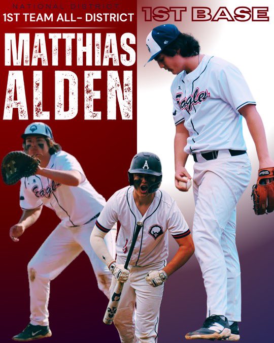 Congratulations to our Eagles who earned All National District honors! #EaglePride #Family ⚾️🦅