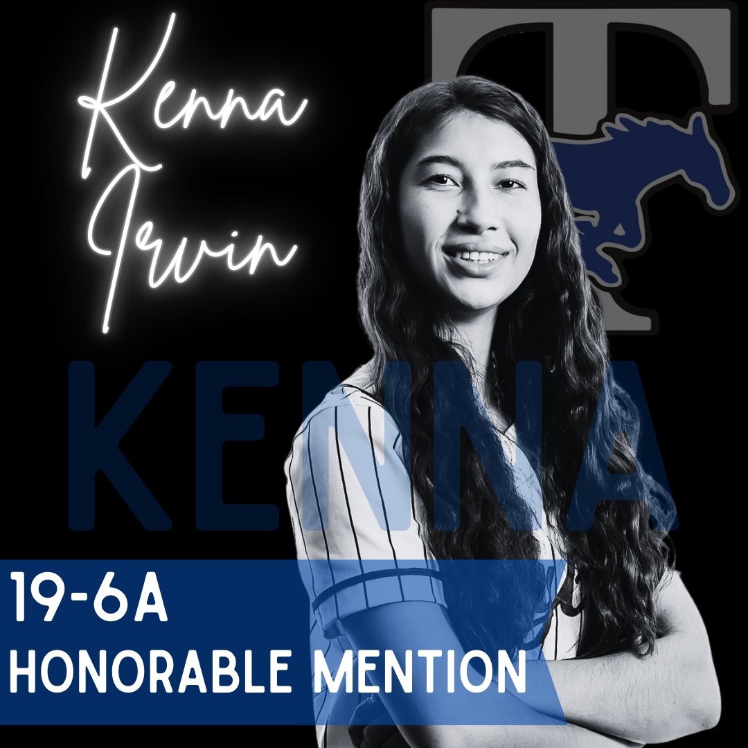 Congrats to Kenna Irvin, 19-6A Honorable Mention!