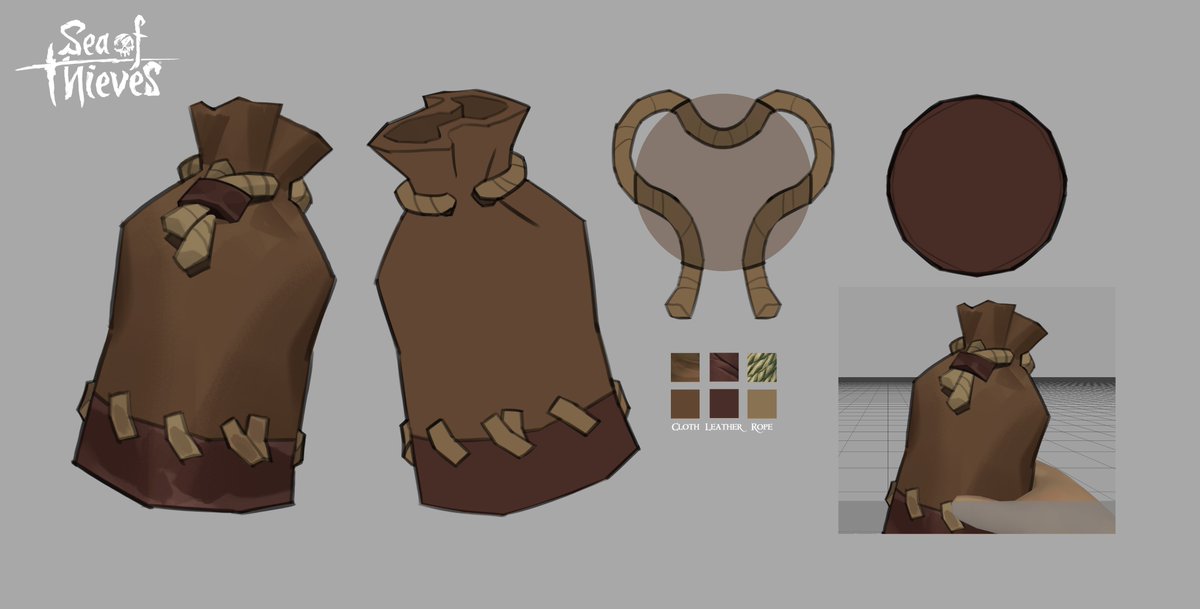 ESmisdom's tweet image. Some of the work I did for the S15 Hunter's Call themed loot items for Sea of Thieves 🐟