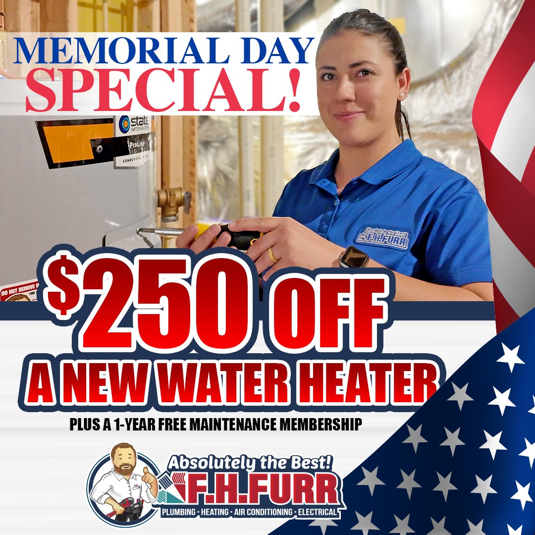 This Memorial Day, we’re bringing the heat—and the savings! 💧 Schedule your water heater installation by May 31, 2025, and get $250 OFF PLUS a 1-Year FREE Maintenance Membership!

🇺🇸 Call today (571) 260-0778 or book online shorturl.at/mXjym