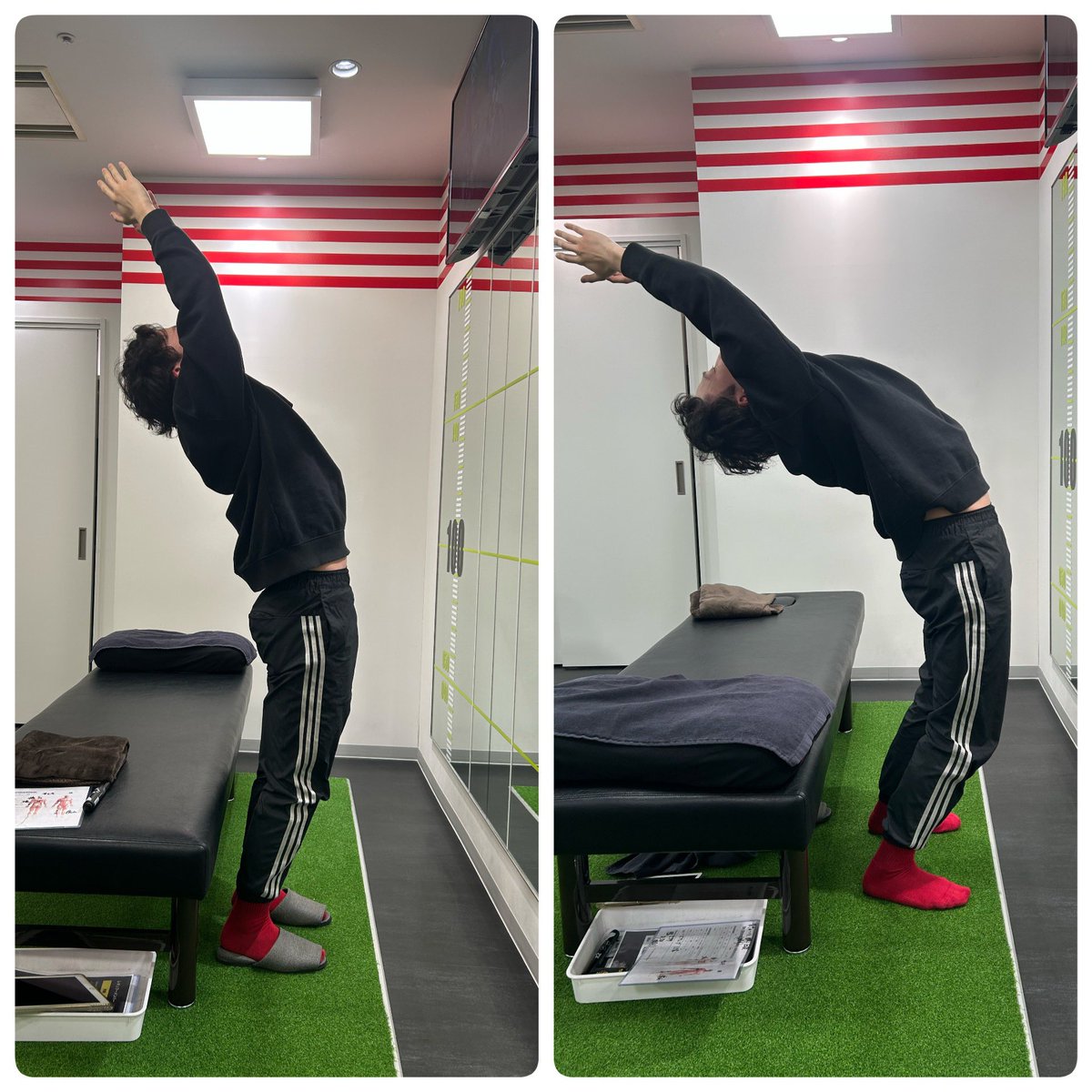 stretchsaeki's tweet photo. 今日は、千歳烏山店へ‼️‼️

長尾さんのストレッチを受けたあとは必ず ｢来てよかった！！｣ ともっと頑張ろうと思えます🔥

ひばりヶ丘店でも還元できる事がたくさんあった｢チトカラ｣も最高でした😁

SAEKIの課題は股関節内旋🫡
今日はありがとうございました！
※4枚目3/7
@Drstretchsam @DSnozaki https://t.co/ulXi6ahIIT