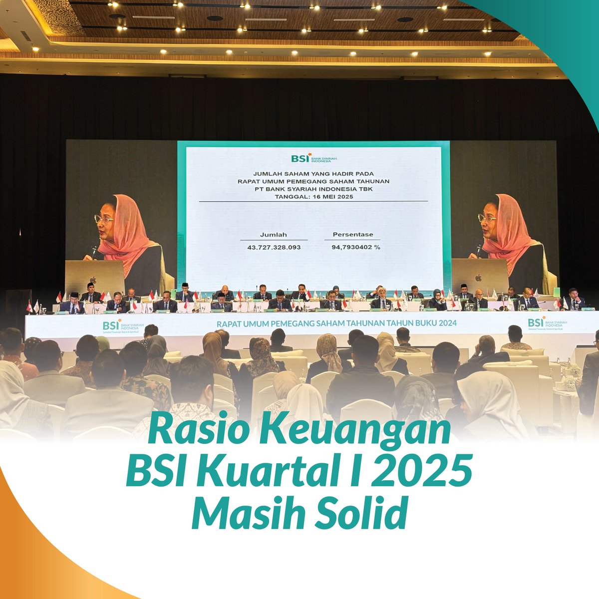 Aninditamaulia3's tweet photo. press conference rasio bsi kuartal I 2025 masi solid #RUPSTBSI2025 https://t.co/2hMh3r0Q7u