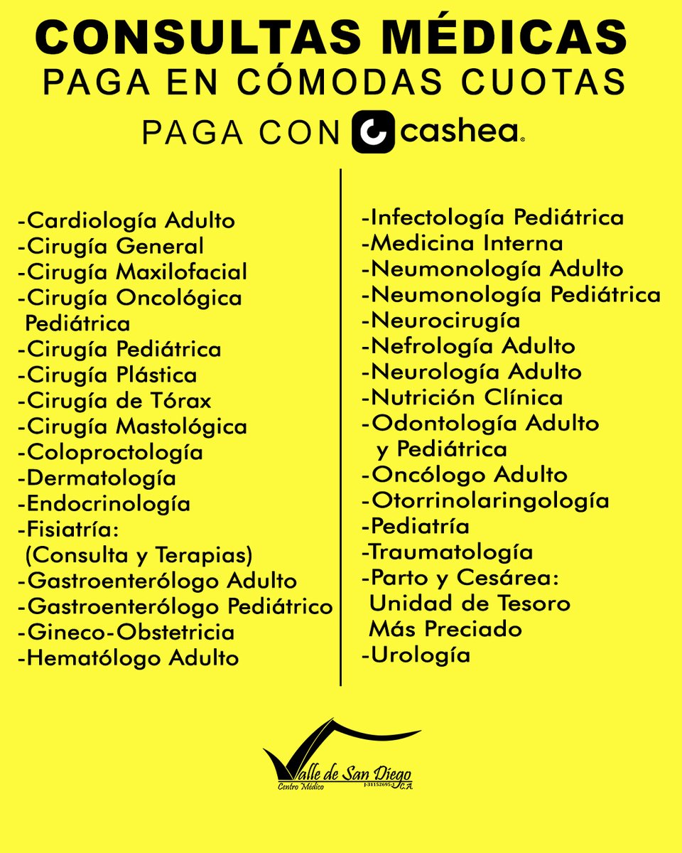 cmvdsd's tweet photo. Estamos en alianza con Cashea para brindarte consultas médicas cómodamente! Paga fácilmente y cuida de tu salud sin complicaciones. Tu bienestar, más accesible que nunca. https://t.co/8URLvQaczM