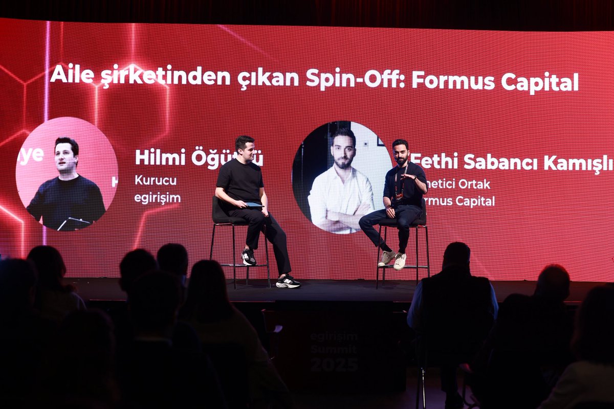 fethikamisli's tweet photo. Bu haftaki @egirisim summit 2025’de Formus Capital’i konustuk.. Aile sirketi altinda ESAS Ventures’i kurup daha sonra sirketin disina tasiyip yeni bir fon kurma sureci ve bununla gelen deneyimleri konustuk.. #FormusCapital #EsasVentures https://t.co/dgk6HnDqq9