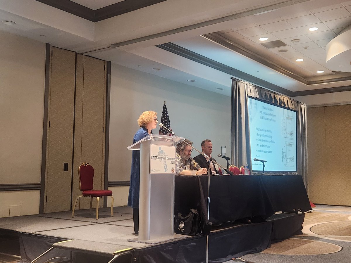 PCounterpoint's tweet image. At PCP, we love making our speakers debate against their areas of expertise 😉 Carrie Sims (CON) and Justin Richards (PRO) debate the merits of early pressors in sepsis management. Who starts pressors within the 1st 3 hours? #acspcp2025