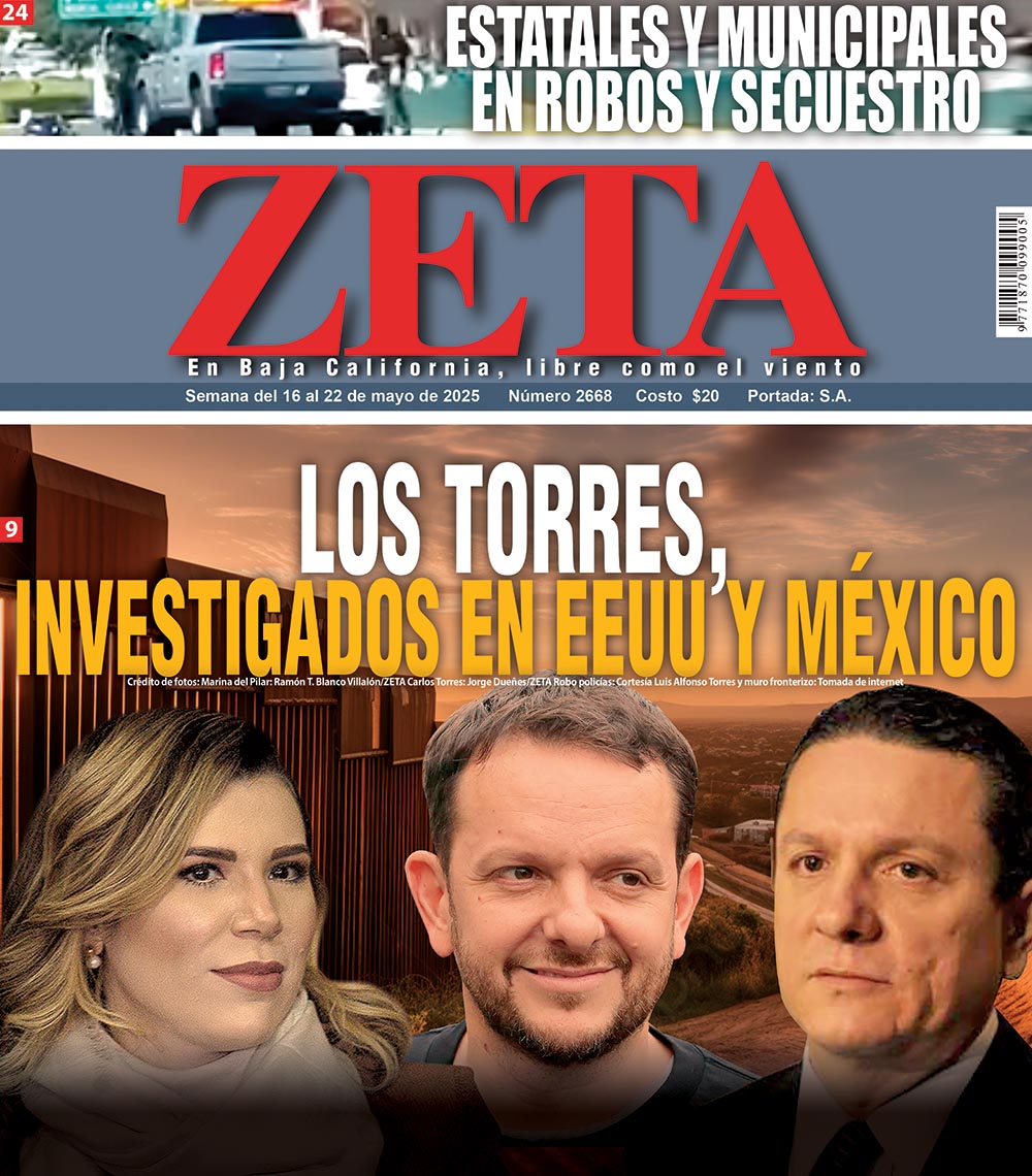 Viernes de ZETA 🗞️
Les comparto la portada de la edición impresa de este viernes 16 de mayo de 2025.
No se pierdan nuestras investigaciones, reportajes y el análisis de la semana.

#ZETA #PeriodismoDeInvestigación #EdiciónImpresa #Tijuana #BajaCalifornia