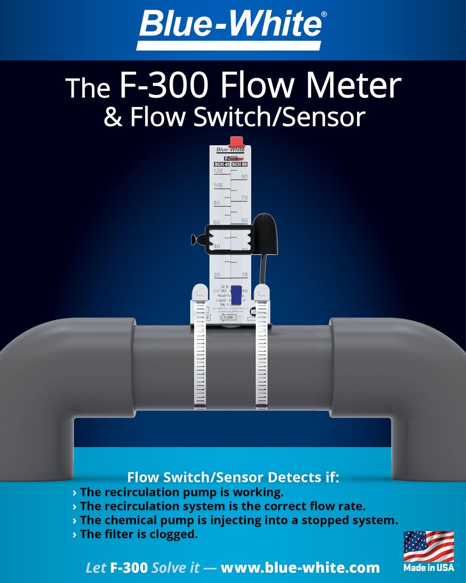 BlueWhiteInd's tweet image. BW®’s F-300 Series #FlowMeter features: A solid, one piece machined acrylic body, aerodynamic float, easy to read high contrast permanent scale, calibrated pitot tube & wear resistant internal parts. More: bit.ly/3AMtc3O #swimmingpool #pool #aquatics #flowmeasurement