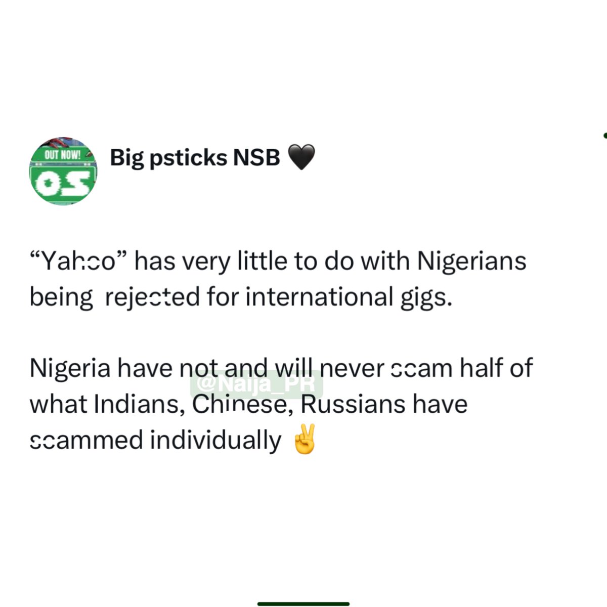 Naija tweet media