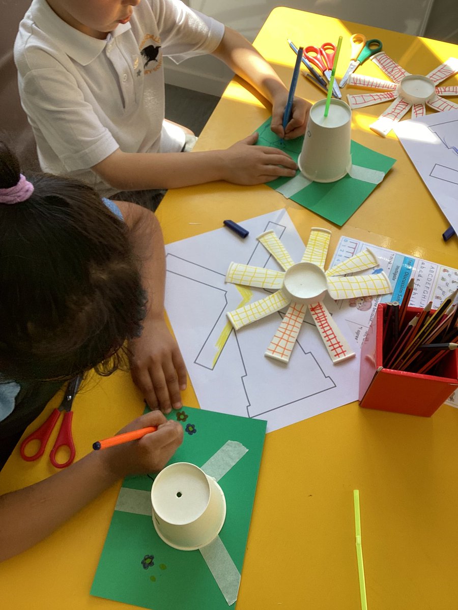 An exciting Design and Technology day for Year 1 making windmills. The children had fun experimenting how to make the blades rotate.