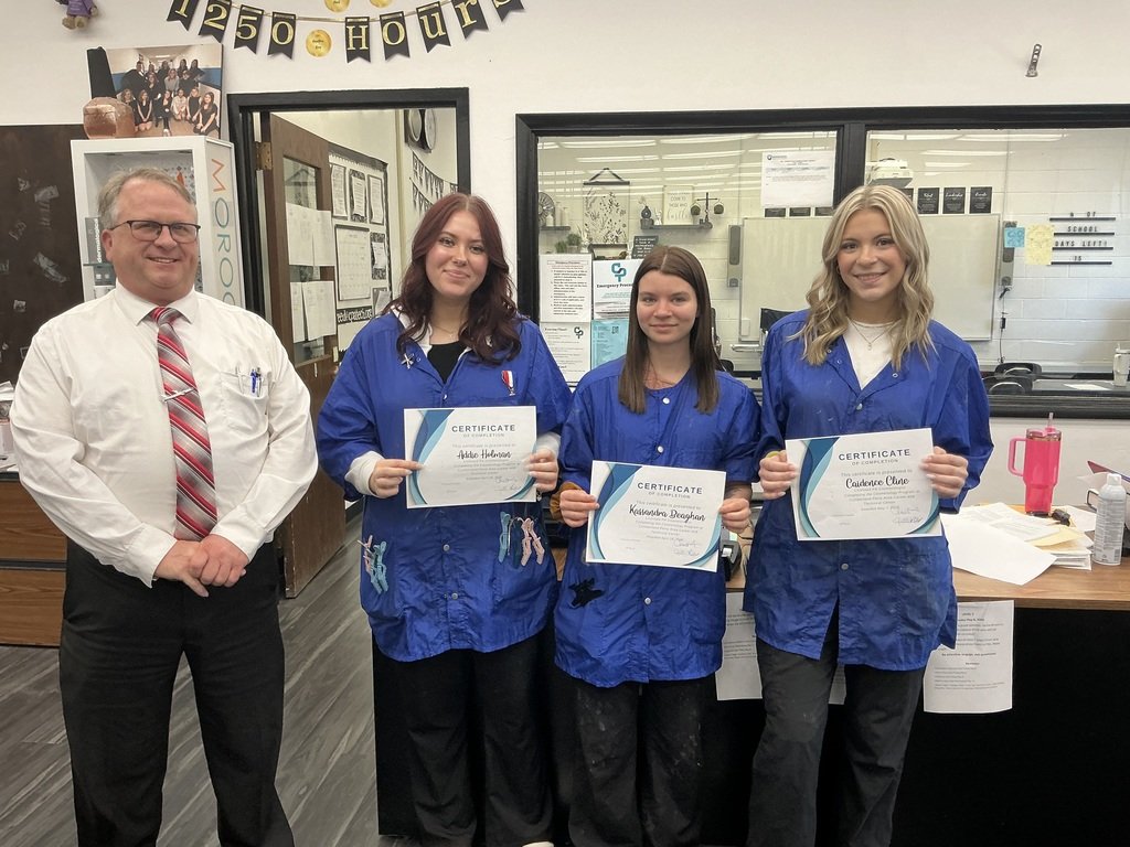 Celebrations for Addie Holman, Kassandra Beaghan and Caidence Cline, in #Cosmetology during their pinning ceremony. #congratulations on earning your #coslicense! #cpactcproud #opportunitiesunlimited #reed #franklin #May2025 @cpactc