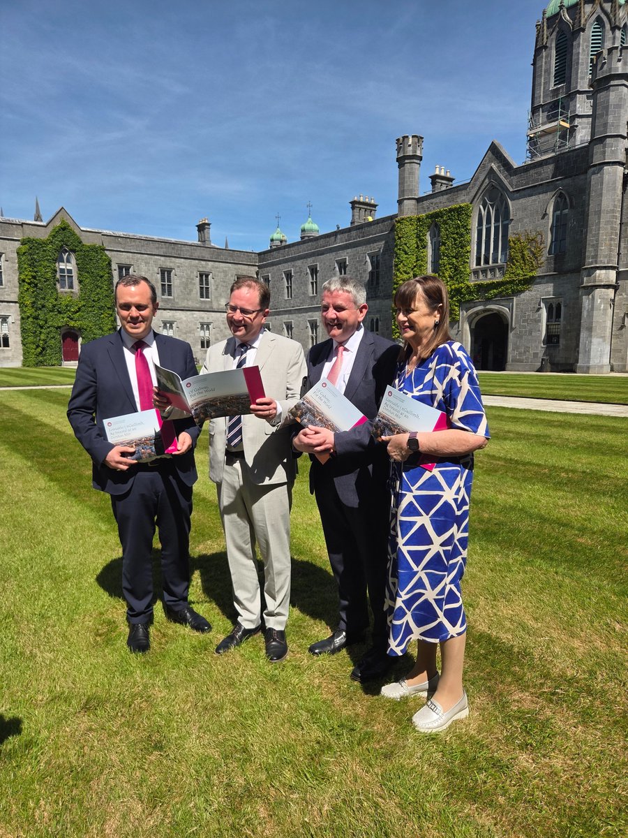 ferghalthehack's tweet photo. @lawlessj 
Sunny Corrib campus was the perfect place to launch the next phase in the development of University of Galway with their new Strategic Plan 2025-2030 alongside Interim President Peter McHugh and colleagues https://t.co/xVqkQLTMY1