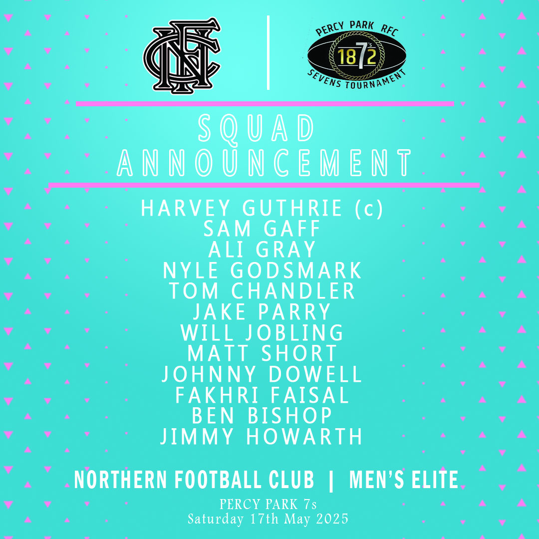 Northern Football Club (@northernfc) on Twitter photo Northern will be taking part in the <a href="/PercyParkRFC/">Percy Park RFC</a> 7's tournament tomorrow. Here is who represents our club. FC!
#NorthernFC #Rugby #7sRugby #PercyPark7s #1872sevens Northern will be taking part in the <a href="/PercyParkRFC/">Percy Park RFC</a> 7's tournament tomorrow. Here is who represents our club. FC!
#NorthernFC #Rugby #7sRugby #PercyPark7s #1872sevens