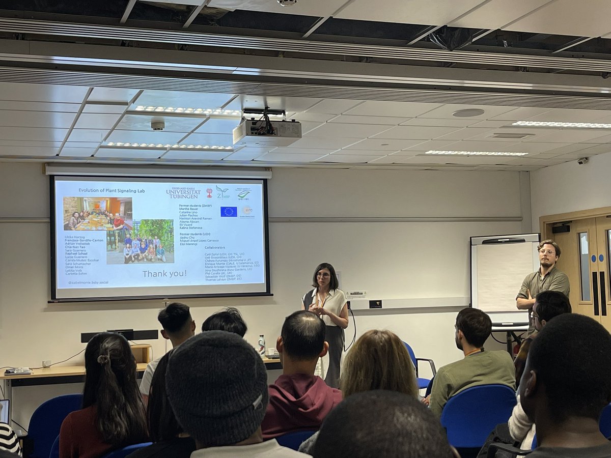 It’s Isabel Monte <a href="/Isabel_MonteG/">Isabel Monte</a> <a href="/ZMBP_Tuebingen/">ZMBP</a> today <a href="/TheSainsburyLab/">The Sainsbury Laboratory</a> 

“Evolution of Receptor Kinases in land plants: from immunity to development”