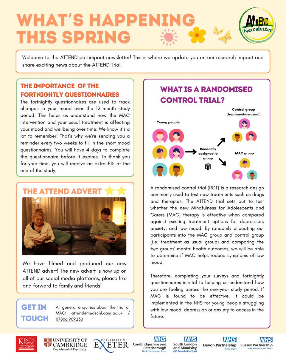 Attend Mindfulness Study (@attendstudy) on Twitter photo Check out our latest newsletter 📰
@cpft_nhs <a href="/Cambridge_Uni/">Cambridge University</a> <a href="/MaudsleyNHS/">NHS Maudsley</a> <a href="/KingsIoPPN/">Institute of Psychiatry, Psychology & Neuroscience</a> <a href="/UniofExeter/">University of Exeter</a> <a href="/LifeatKings/">Life at King's</a> <a href="/UniOfSurrey/">University of Surrey</a> <a href="/NottsHealthcare/">Nottinghamshire Healthcare</a> <a href="/SPFT_NHS/">Sussex Partnership</a> <a href="/UniofOxford/">University of Oxford</a> <a href="/DPT_NHS/">Devon Partnership NHS Trust</a> <a href="/OxfordHealthNHS/">Oxford Health NHS FT</a> Check out our latest newsletter 📰
@cpft_nhs <a href="/Cambridge_Uni/">Cambridge University</a> <a href="/MaudsleyNHS/">NHS Maudsley</a> <a href="/KingsIoPPN/">Institute of Psychiatry, Psychology & Neuroscience</a> <a href="/UniofExeter/">University of Exeter</a> <a href="/LifeatKings/">Life at King's</a> <a href="/UniOfSurrey/">University of Surrey</a> <a href="/NottsHealthcare/">Nottinghamshire Healthcare</a> <a href="/SPFT_NHS/">Sussex Partnership</a> <a href="/UniofOxford/">University of Oxford</a> <a href="/DPT_NHS/">Devon Partnership NHS Trust</a> <a href="/OxfordHealthNHS/">Oxford Health NHS FT</a>