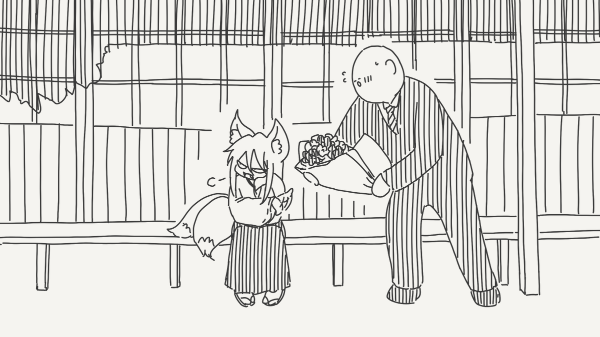 好意を逆手に取る絵です。