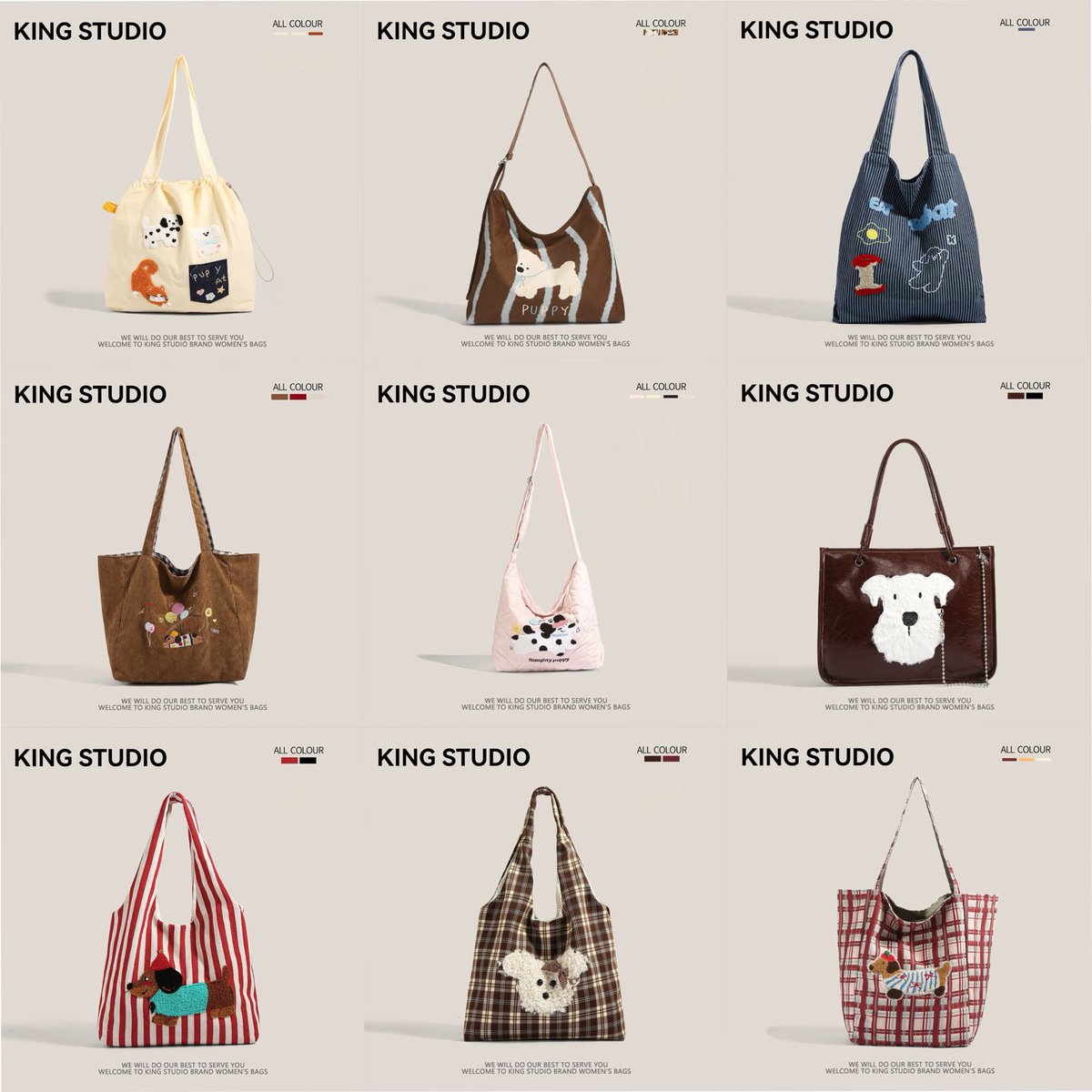 King studio น้องหมาเด็กคอลนี้คือน่ารักทุกแบบ จัดโปรมาแต่ละทีน่ารักทั้งของทั้งราคา 🐶🥣🍎