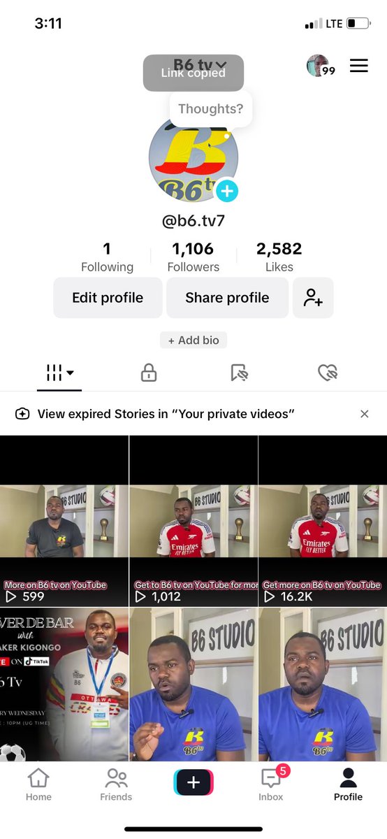 In just a matter of days I have surpassed the 1k target to kickstart my TikTok live, thank you my fans.

Tune in Every Wednesday 
Time-10pm (Ug time)
Show- Over De bar ⚽️