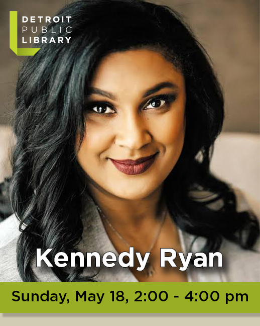 The #detroitpubliclibrary welcomes romance author Kennedy Ryan on Sunday, May 18 at 2 pm! She will sit down with Beverly Jenkins for a conversation about her new book "Can't Get Enough."
Seating is first come, first serve and will fill quickly--come early to secure your spot.