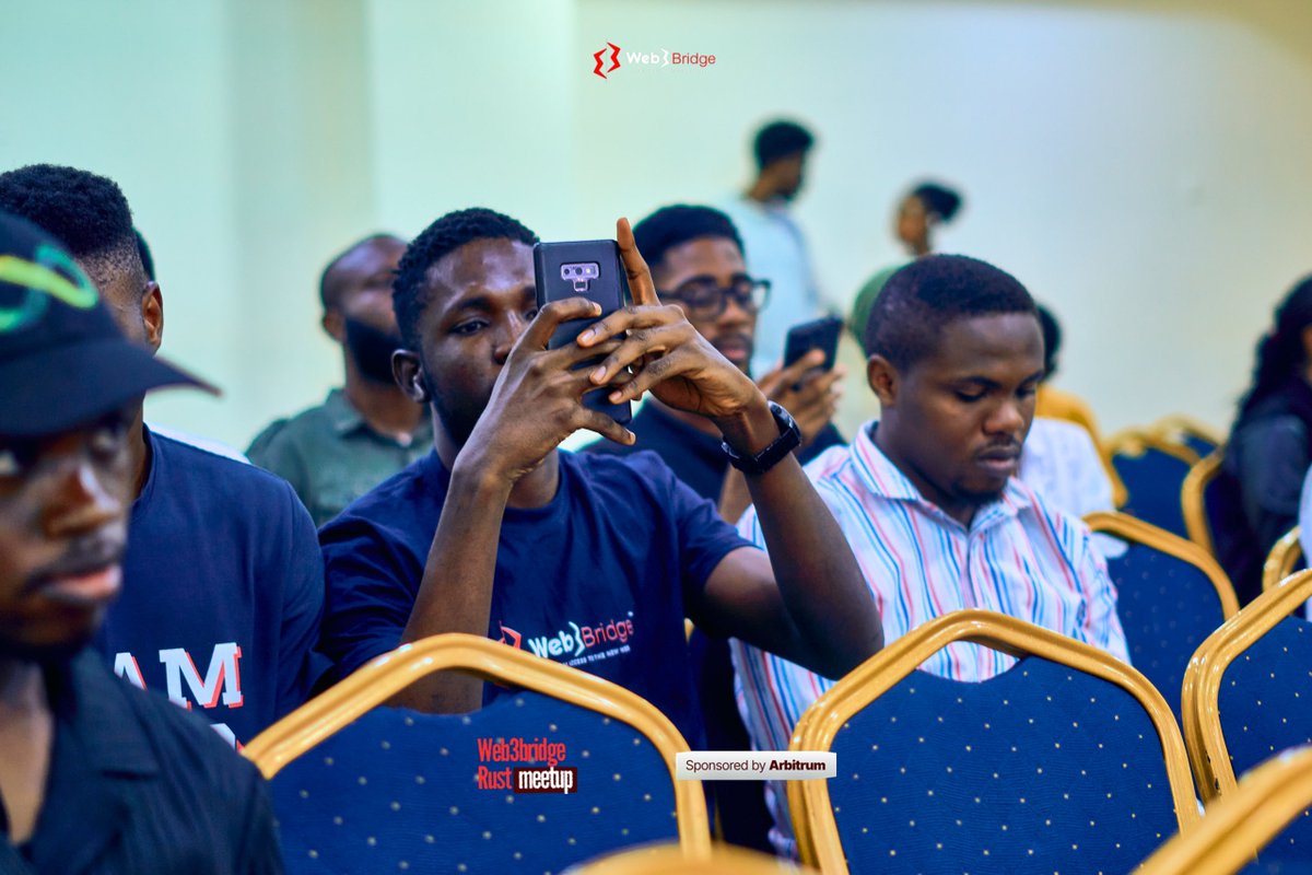 Web3Bridge's tweet photo. Locked in and learning!

Our speakers weren’t just talking because here’s a glimpse of the amazing audience soaking up knowledge at the meetup.

#Web3Bridge #Arbitrum #Rustmeetup https://t.co/bmO79LU4XB