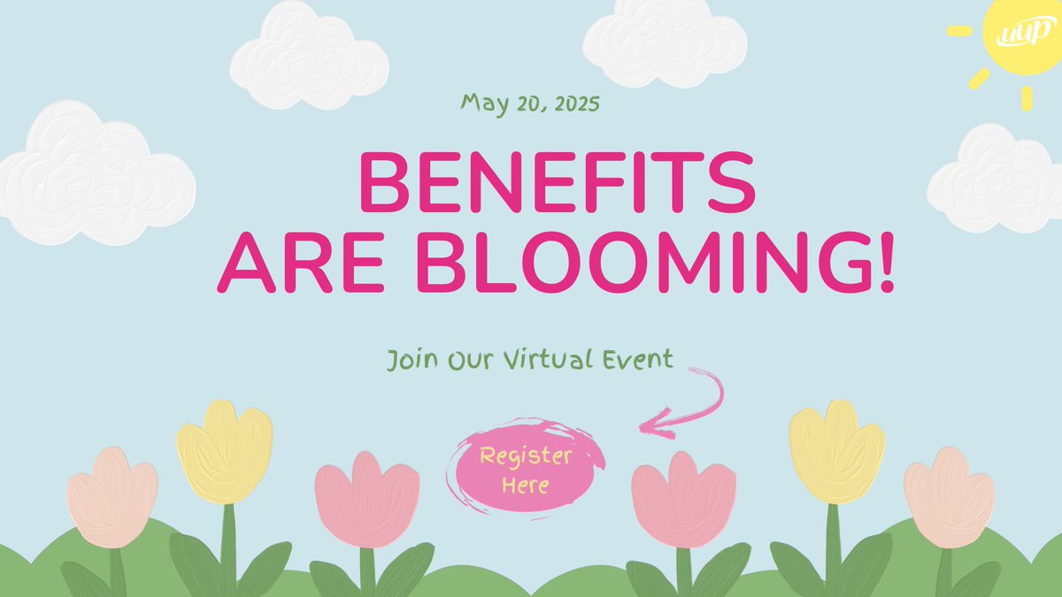 Join UUP for the “Benefits Are Blooming” Know Your Negotiated Benefits webinar on Tuesday, May 20 at noon. 

Learn all about UUP’s extensive benefits package and other discounted services.

Learn more and register: forms.gle/8wytnK2BSkHGP9…