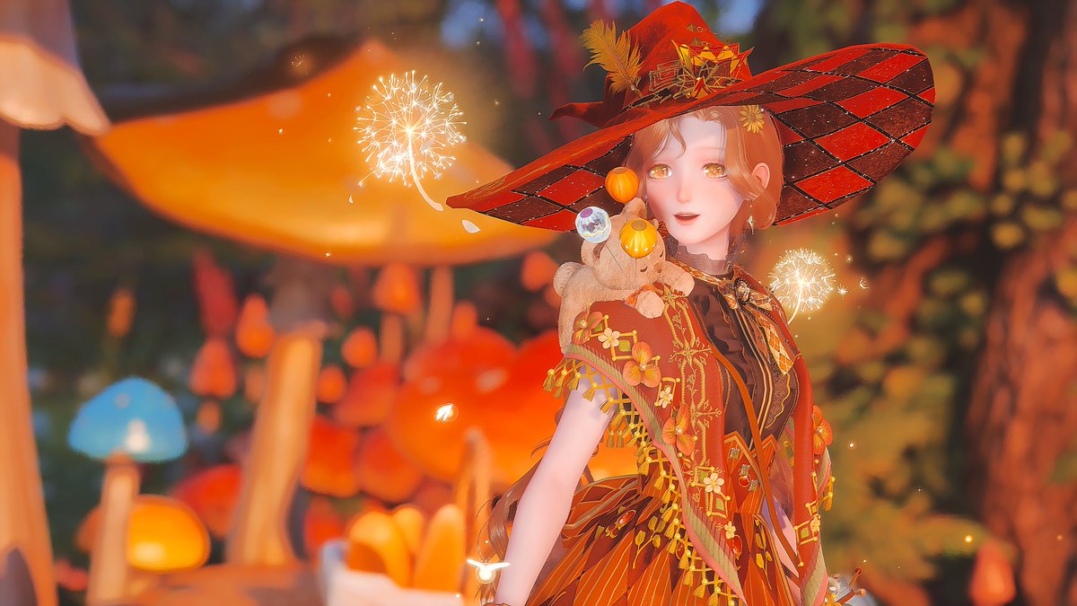 I know we're not in fall, but what do you think of my autumn witch ? 💖🍂