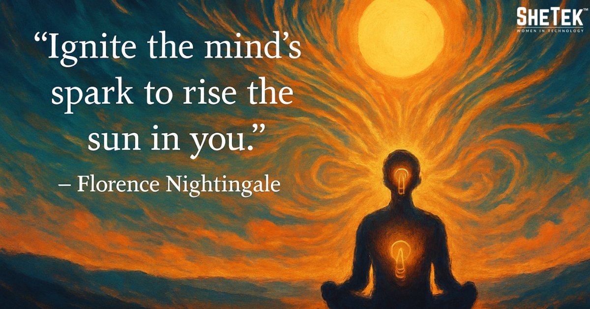 YOU are the light.

#SheTek #RiseAndShine #QuoteOfTheDay #FlorenceNightingale #IgniteTheSpark #InspirationDaily