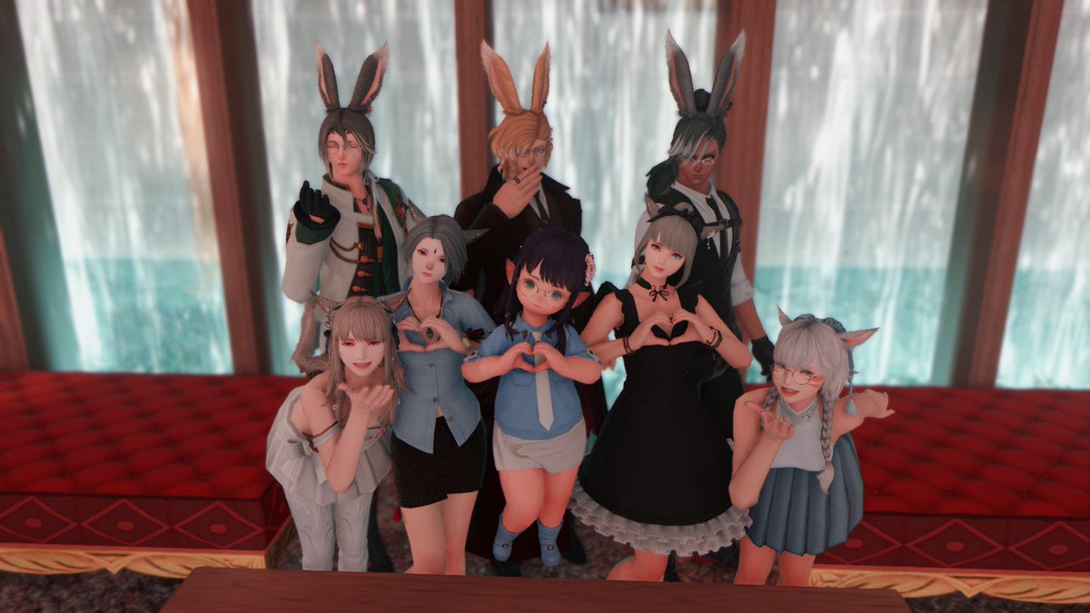 We had a blast! The host was amazing — super chill and fun. My friends and I totally loved everything about the service! thanks <a href="/TheVersaceFFXIV/">The House of Versace | Tonberry</a> 🥰

photo by Ornussa &amp; Rein

#TheVersaceExperience #GPOSERS #FFXIV #FF14 #FFXIVScreenshots