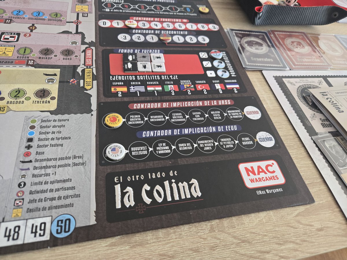 Seryu_MG's tweet photo. Comienzo una serie en #solitario a juegos Político-estratégicos / Wargames desde 1939 hasta el 2019, el primero es #ElOtroLadoDeLaColina de @NACWargames juego super temático que me está encantando, de momento jugado hasta otoño del 40 y Francia acaba de claudicar! #juegosdemesa https://t.co/1gBqZW73HU