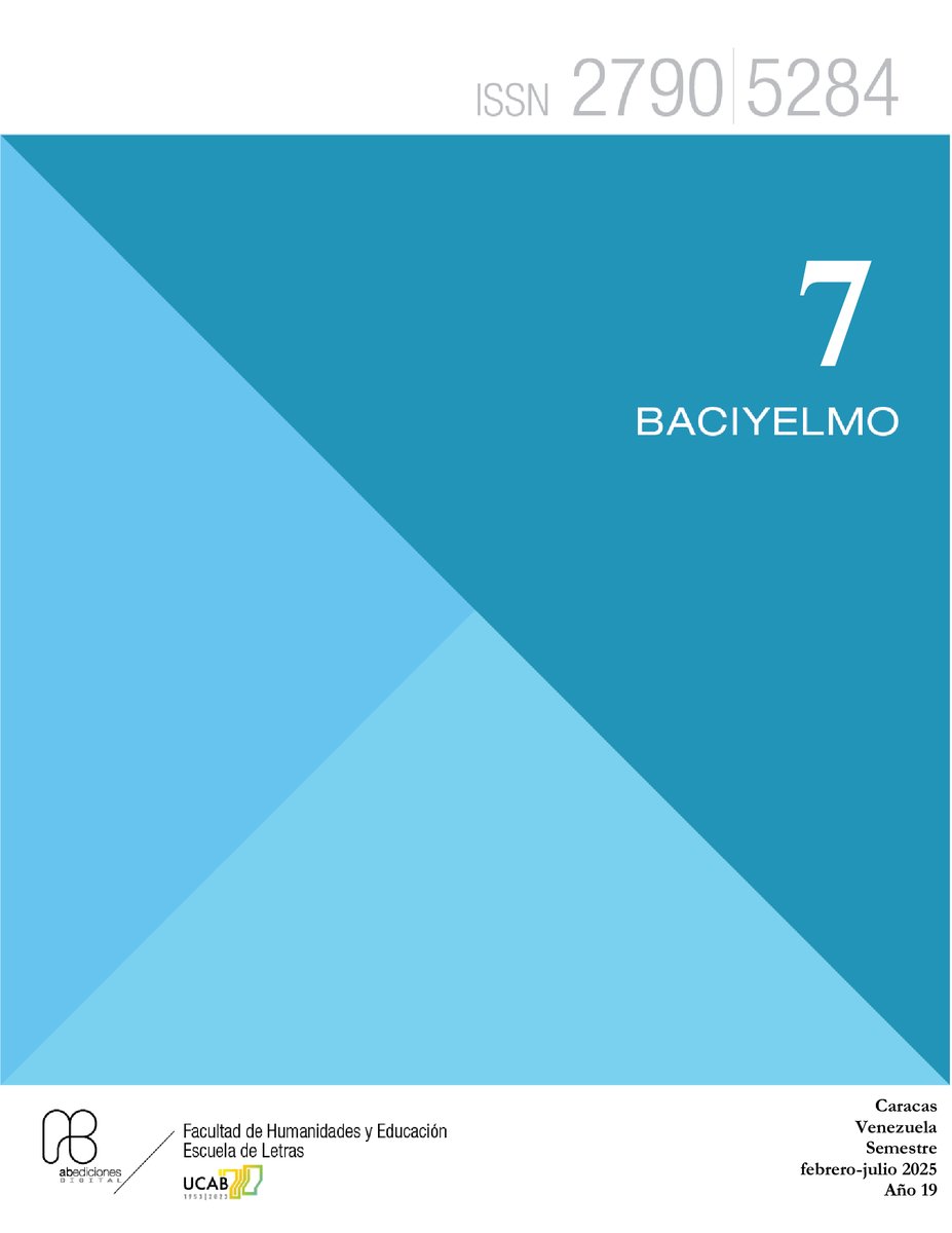 Investigaciones UCAB (@investigaucab) on Twitter photo 📚 La revista No. 7 de Baciyelmo, publicación adscrita a <a href="/Letrasucab/">Letras UCAB</a>, ya está disponible. El volumen contiene artículos sobre el ámbito cultural venezolano, textos de escritura creativa de autores venezolanos y trabajos de investigación.✍️Descárgala aquí:🔗goo.su/670CEJa 📚 La revista No. 7 de Baciyelmo, publicación adscrita a <a href="/Letrasucab/">Letras UCAB</a>, ya está disponible. El volumen contiene artículos sobre el ámbito cultural venezolano, textos de escritura creativa de autores venezolanos y trabajos de investigación.✍️Descárgala aquí:🔗goo.su/670CEJa