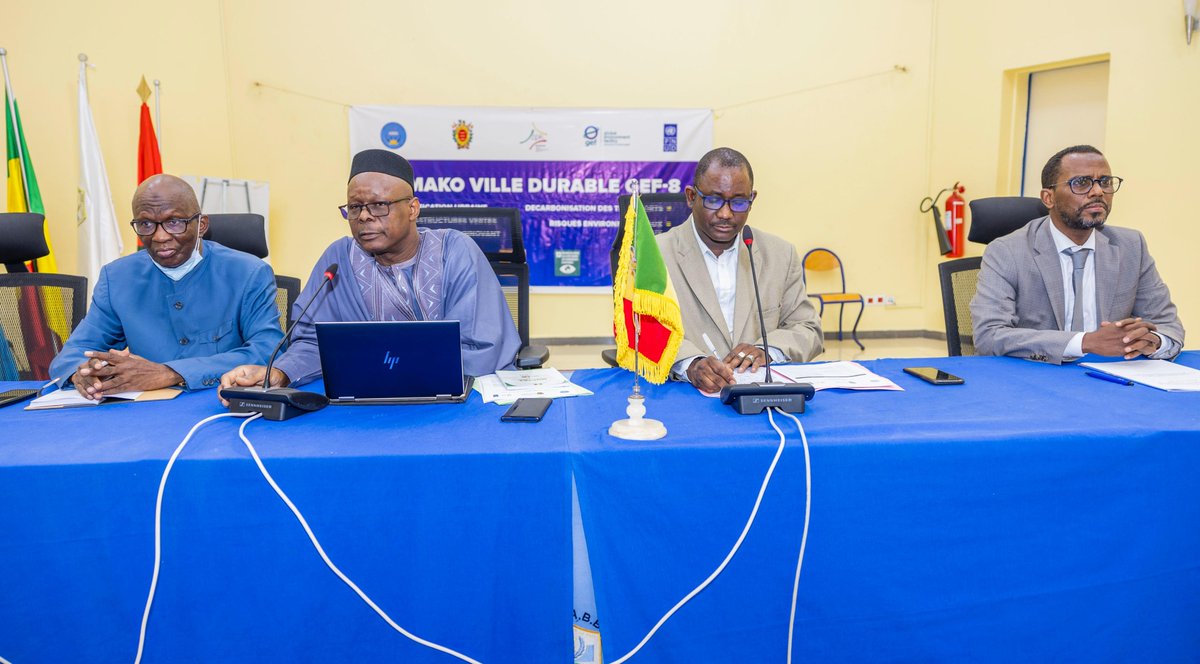 PNUDMALI's tweet image. Le document du projet « Ville Durable GEF-8 » a été validé au niveau national à l’issue de deux jours d’atelier (14-15 mai 2025) à Bamako.
Il vise à transformer durablement la ville : infrastructures vertes, financement, transports, environnement.
#GEF8 #VilleDurable #Mali #ODD