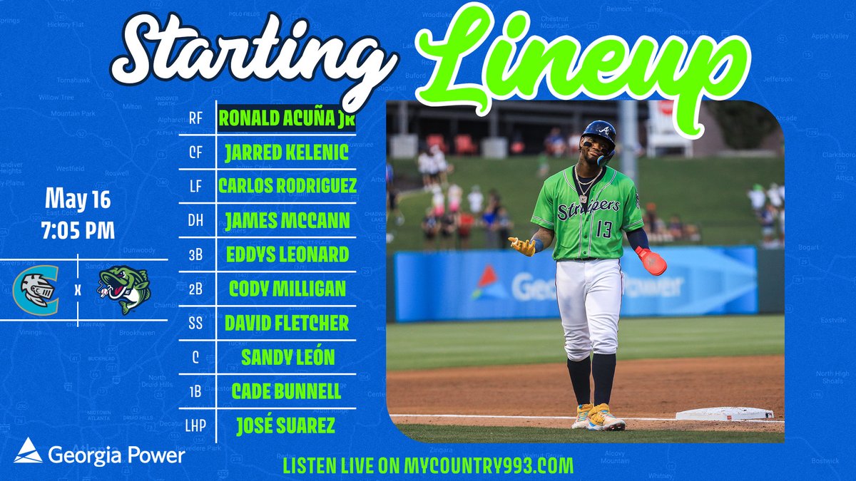 GoStripers's tweet photo. Seriously, if you're not at Coolray tonight, wyd....

🎟️: https://t.co/AKS7ebDs0V
📍: Coolray Field
⏰: 7:05pm
📻/📺: https://t.co/cmnejywP0P, @peachsportsnet 
🗒️: https://t.co/fNZV5WRnnR https://t.co/tS8Dgg6jtK
