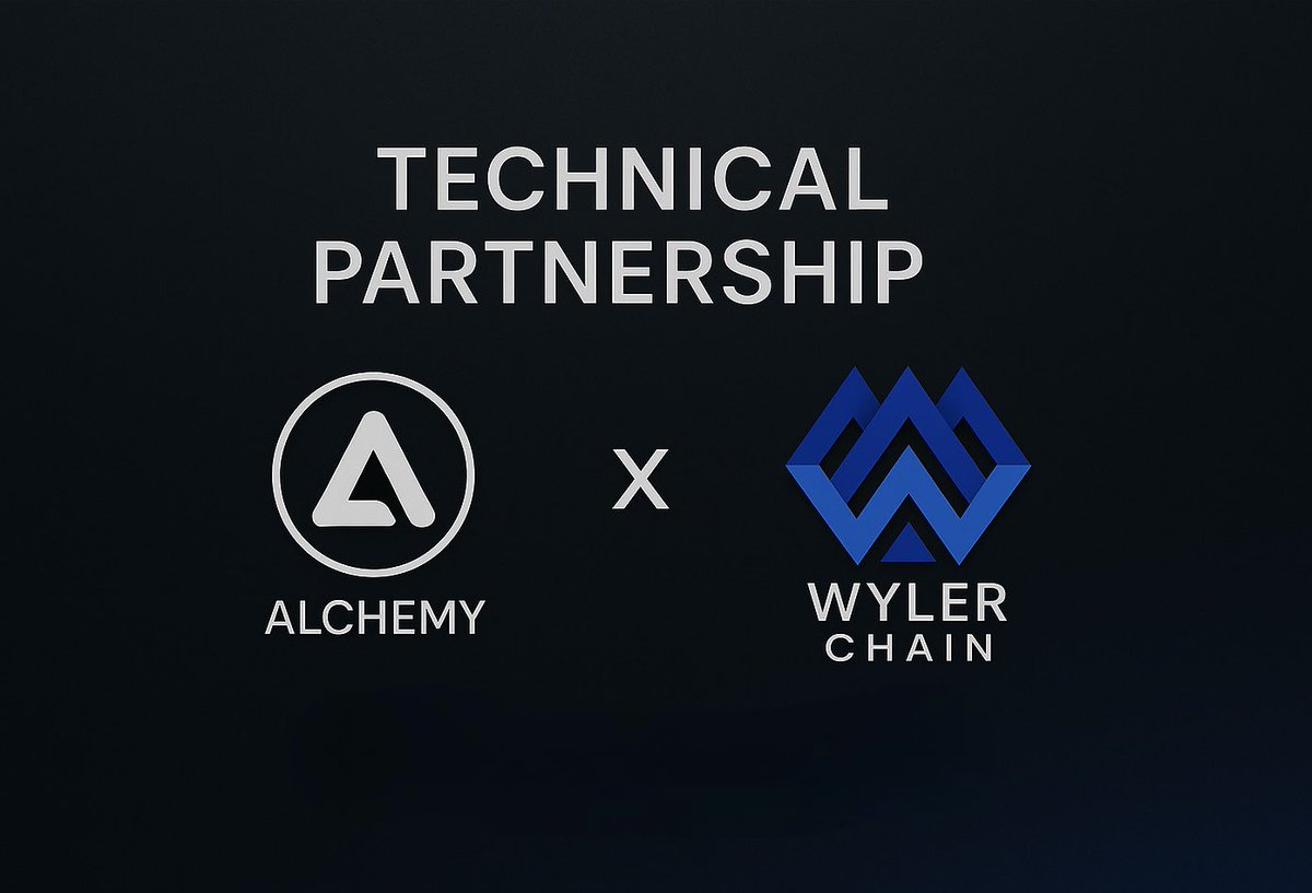 WylerChain's tweet photo. 🚀 We’re thrilled to join the Alchemy ecosystem!
Our gasless Layer 3 on Arbitrum is now powered by Alchemy’s world-class infrastructure — and we’re kicking things off with a $500K technical grant to fuel our growth.

Let’s build the future of Web3 together. 🌐💙
#Wyler #Alechemy https://t.co/qWK5Th5lSI
