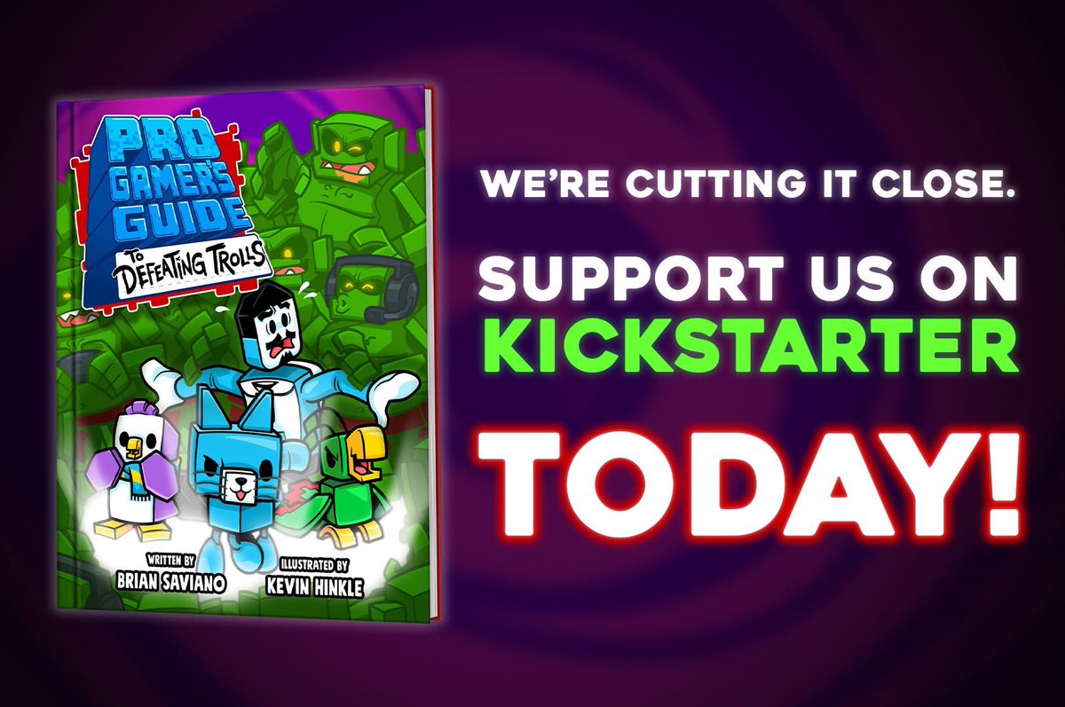 MrHinkleDraws's tweet photo. 🚨 24 HOURS REMAIN 🚨 This is it, we’ve arrived at the final hours of the #Kickstarter project for #ProGamersGuide to Defeating Trolls, my newest children’s book. We’re still NOT fully funded, any help is greatly appreciated! 🙏🏼😭

https://t.co/BInU2L3Av1

#Art #StopBullying https://t.co/66L2B2DBJc