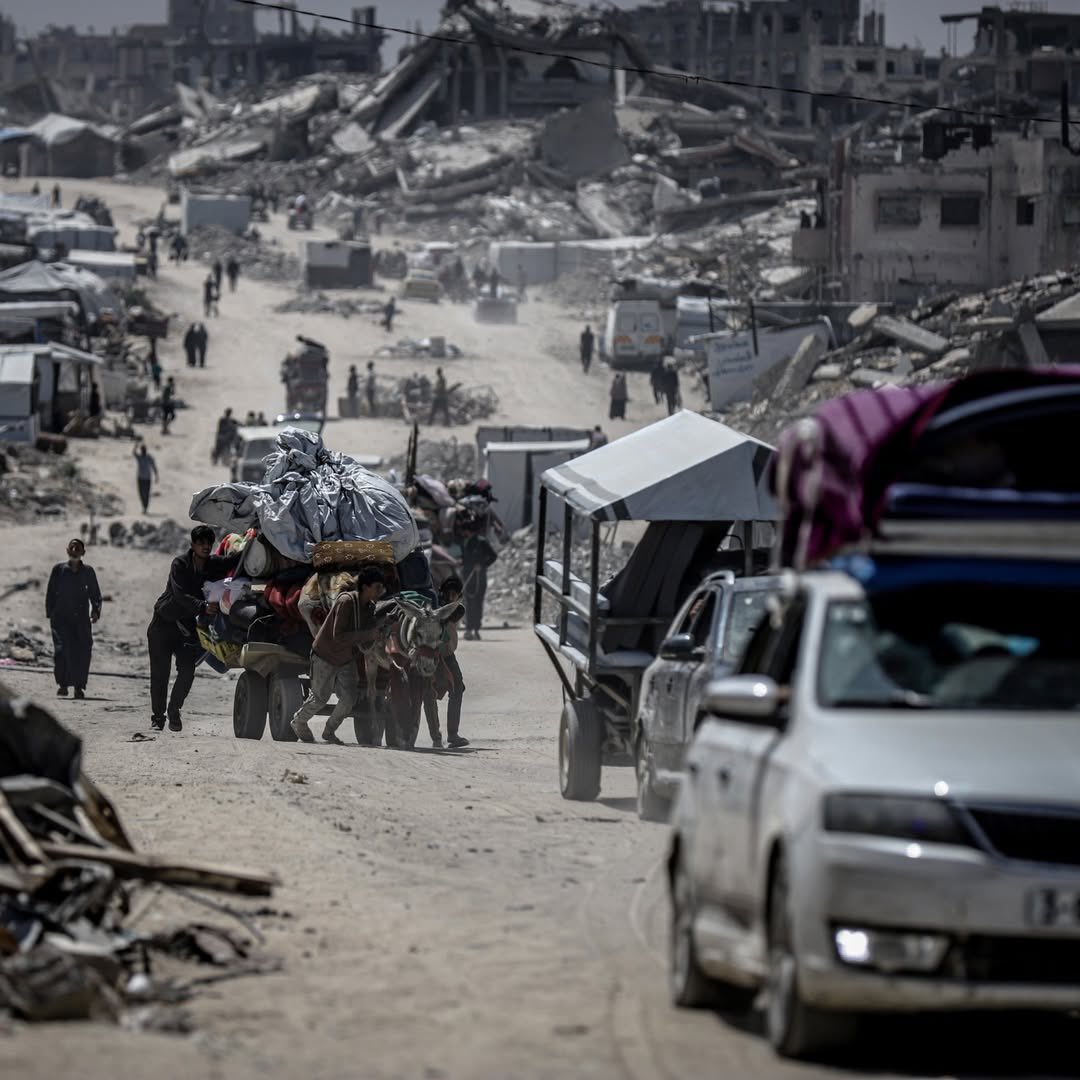 588 days of evacuations inside Gaza.