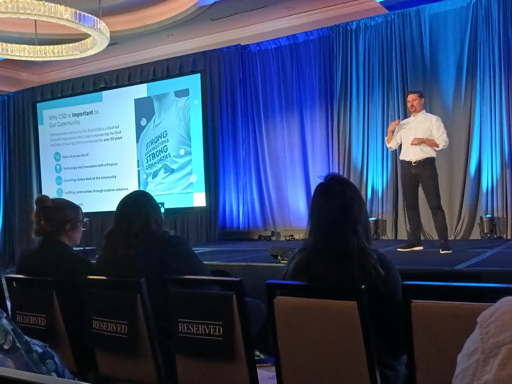 jmtconsulting's tweet photo. Capacity building, creative solutions, and empowering innovators – just some of the passions Thomas Means discussed channeling into purpose at Communication Service for the Deaf (CSD) during his #Innovate2025 presentation.
#NonprofitInnovation #LeadershipInsights https://t.co/Bt6OYrIEkG