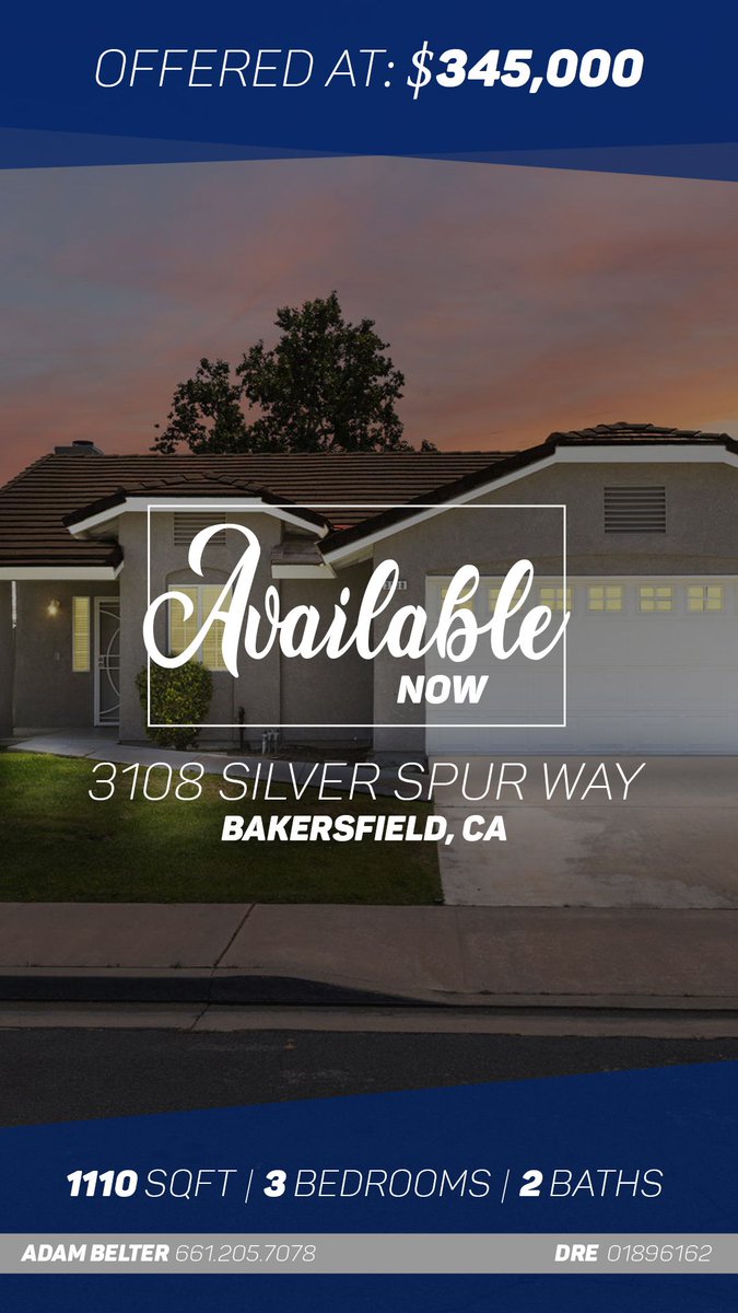 TheBelterGroup's tweet photo. 🚨NEW LISTING🚨  
To See More Pictures, Schedule a Showing, or to Get More Info, Click: https://t.co/Lx9oV63YPF

#TheBelterGroup #ColdwellBanker #ColdwellBankerPreferred #ColdwellBankerPreferredRealtors #Realtor #Broker #RealEstate #Bakersfield #BakersfieldRealEstate #AdamBelter https://t.co/Rm97tfSv0S
