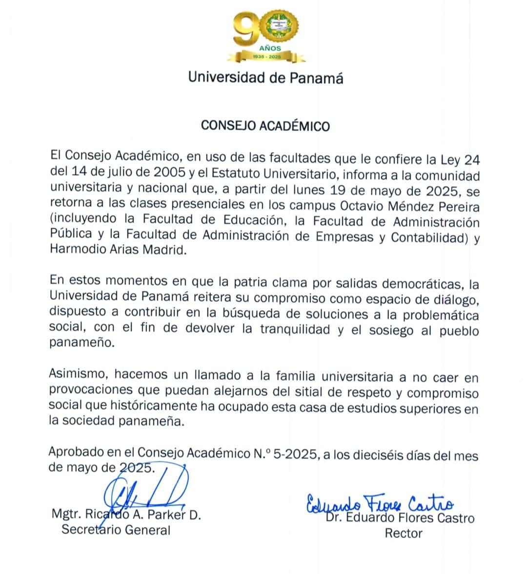 limyueng's tweet image. La @UNIVERSIDAD_PMA anuncia regreso a clases presenciales el lunes 19 de mayo.
@eflorescastro