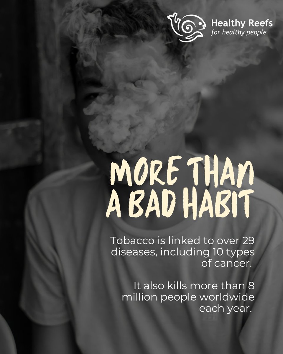 🚭 One cigarette butt pollutes up to 50L of fresh water. This May 31, say no to tobacco and yes to life. 🌊 #WorldNoTobaccoDay #NoMoreButts