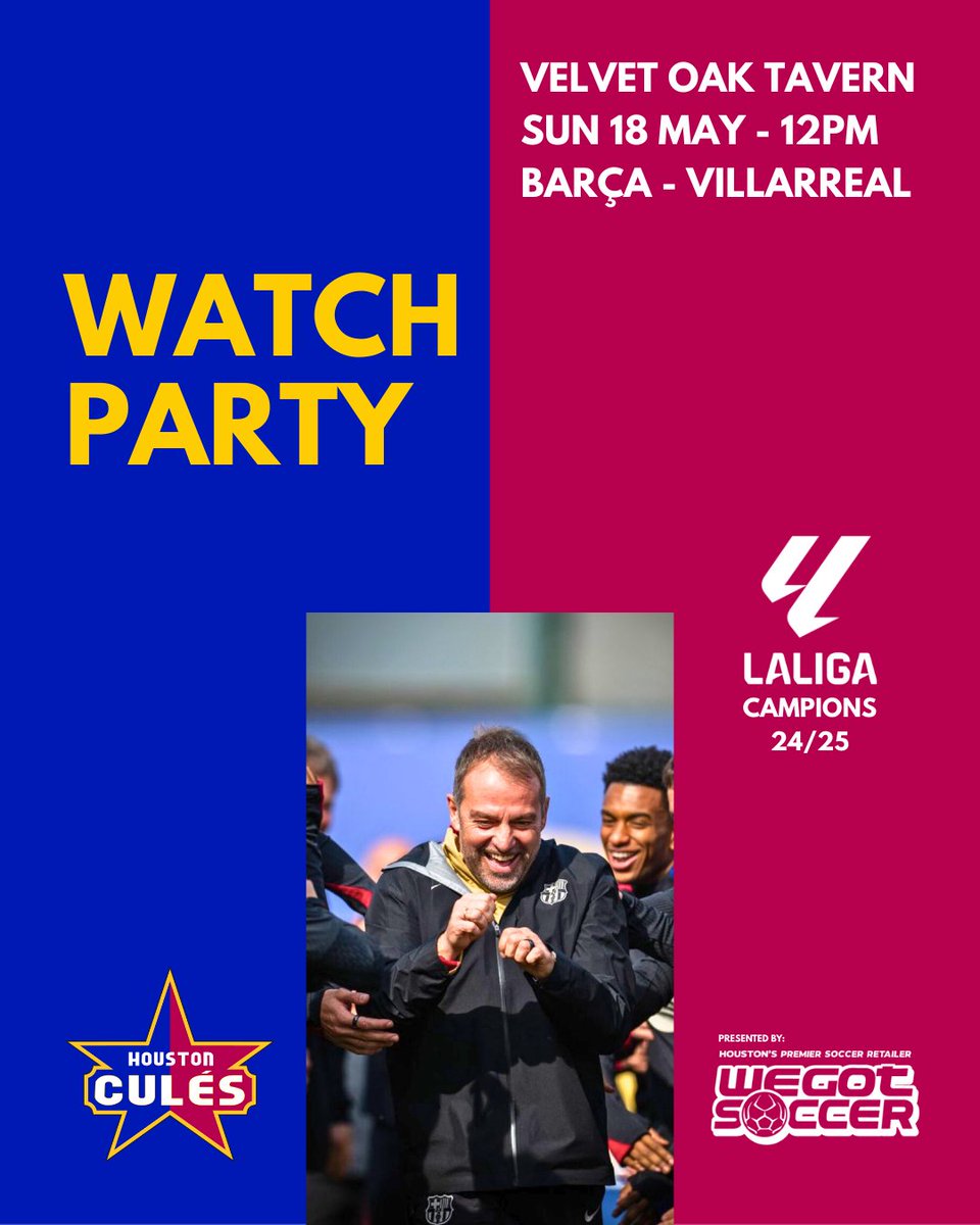 Visca el Barça! Championship Watch Party This Sunday!