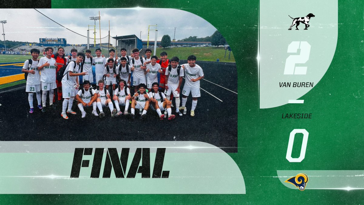 VBSD Activities/Athletics (@vbsdactivities) on Twitter photo FINAL!
5A State Soccer Tourney!
<a href="/VBHSboyssoccer/">Van Buren Pointers Boys Soccer</a> heads to the familiar Semifinals for the 5th Straight year! They will play tomorrow at 12:00 vs Searcy at Hot Springs Lakeside! FINAL!
5A State Soccer Tourney!
<a href="/VBHSboyssoccer/">Van Buren Pointers Boys Soccer</a> heads to the familiar Semifinals for the 5th Straight year! They will play tomorrow at 12:00 vs Searcy at Hot Springs Lakeside!