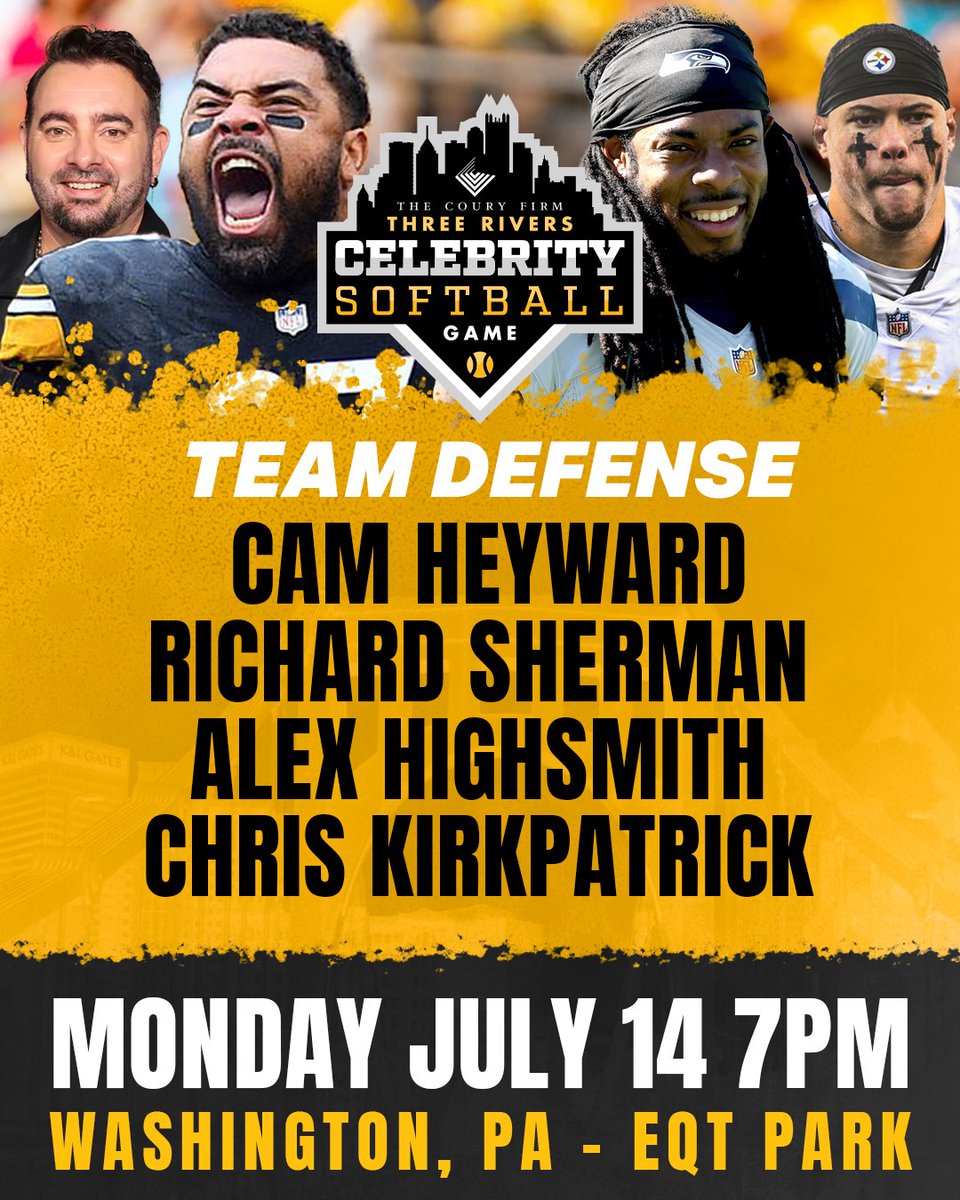 The <a href="/CoenMarkets/">Coen Markets</a> Team Defense announces the first 4! Cam adds Legion of Boom legend Richard Sherman, the slugging sackmaster Alex Highsmith &amp; <a href="/NSYNC/">*NSYNC</a> 4 sport athlete Chris Kirkpatrick.

🎟️: ticketreturn.com/prod2new/BuyCl…